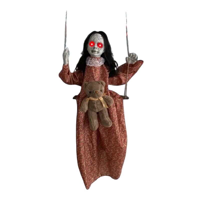 Glowing Eyes Halloween Hanging Doll Halloween - Tophatter Daily Deals