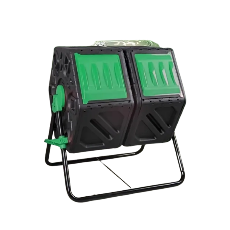 Dual Chamber Rotating Compost Bin Home & Garden - Tophatter Daily Deals