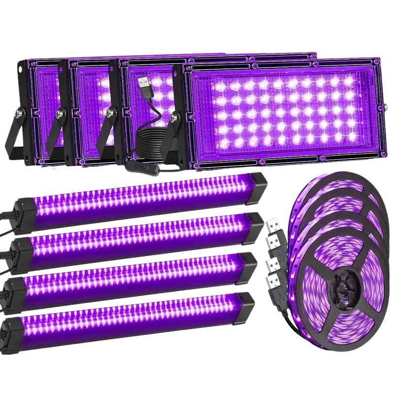 Halloween UV Black Light Bar USB Plug Halloween - Tophatter Daily Deals