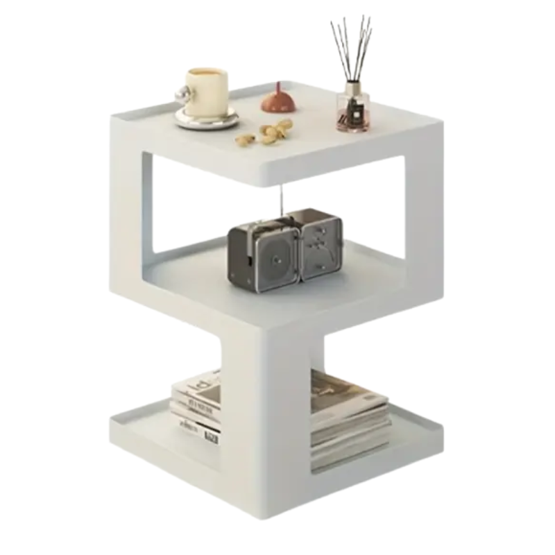 3-Tier Plastic Display Cabinet End & Side Tables - Tophatter Daily Deals