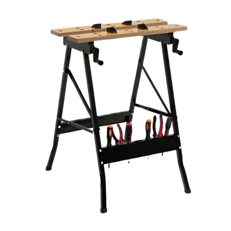 Folding Woodworking Workbench Tool Table with Storage Work Benches - Tophatter Daily Deals