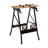 Folding Woodworking Workbench Tool Table with Storage Work Benches - Tophatter Daily Deals