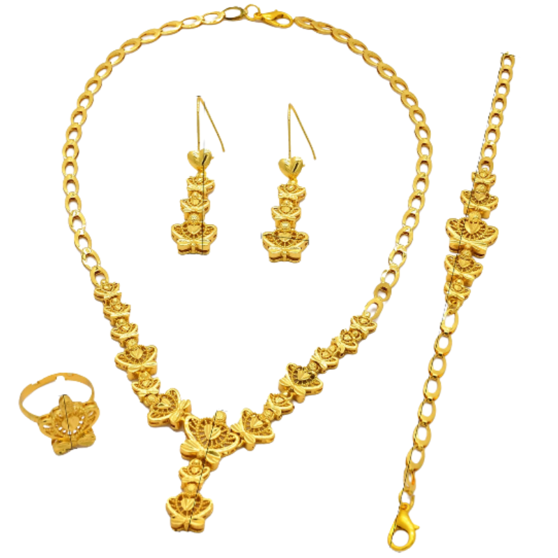 NNEOBA Indian 24k Gold Bridal Jewelry Set for Women Fashion > Women's Fashion > Women's Jewellery - Tophatter Daily Deals