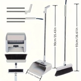 3-in-1 Home Cleaning Kit Broom Dustpan Brush Household Cleaning Products - Tophatter Daily Deals