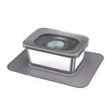 Dog Stainless Steel Water Bowl with Mat Dog Supplies - Tophatter Daily Deals