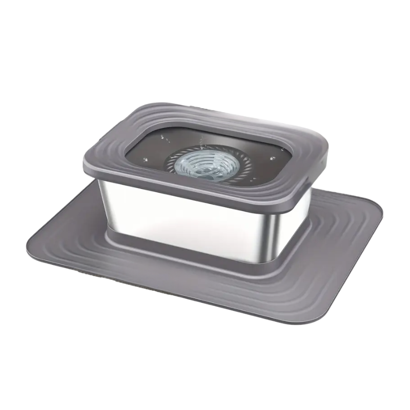 Dog Stainless Steel Water Bowl with Mat Dog Supplies - Tophatter Daily Deals