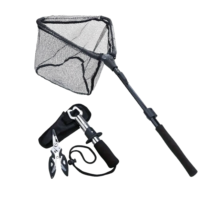 Fishing Net and Pliers Foldable Gear Set Outdoor > Fishing - Tophatter Daily Deals