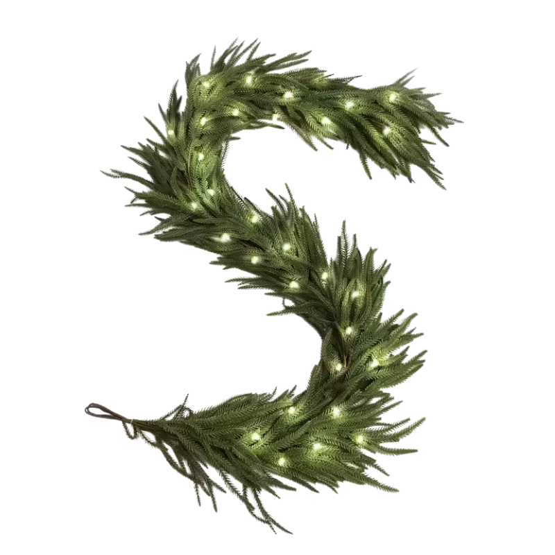 Pine Pre-Lit Christmas Wreath Christmas - Tophatter Daily Deals