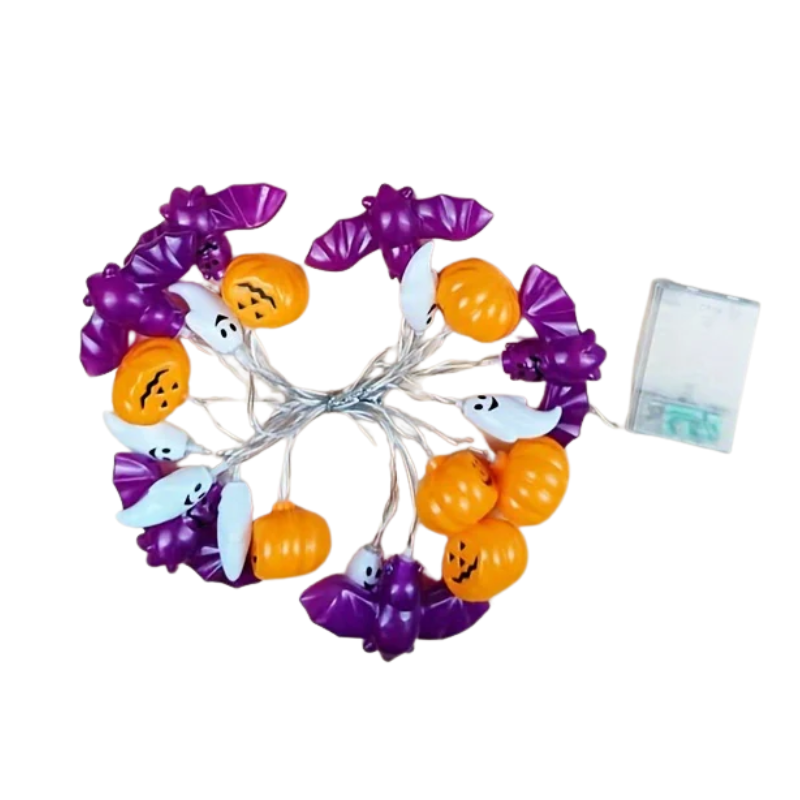 Halloween LED Pumpkin Bat String Lights Halloween - Tophatter Daily Deals