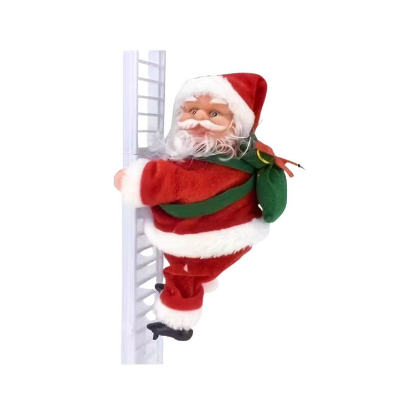 Electric Santa Claus Climbing Ladder Christmas Decoration Christmas - Tophatter Daily Deals