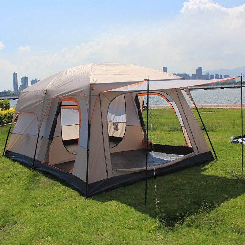 Outdoor Tent 6-12 Person Two-Bedroom Camping Camping & Hiking > Tents & Camp Furniture - Tophatter Daily Deals