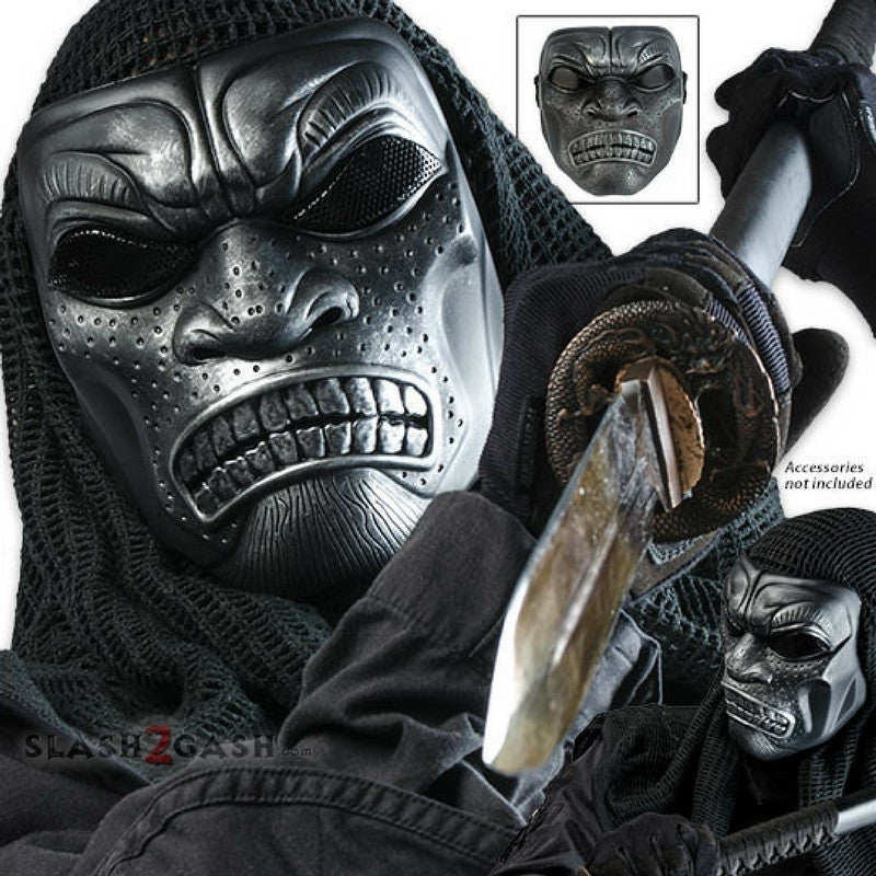 Samurai Warrior Skeletal Protective Tactical Mask Airsoft Halloween Party Face Mask - Tophatter Daily Deals