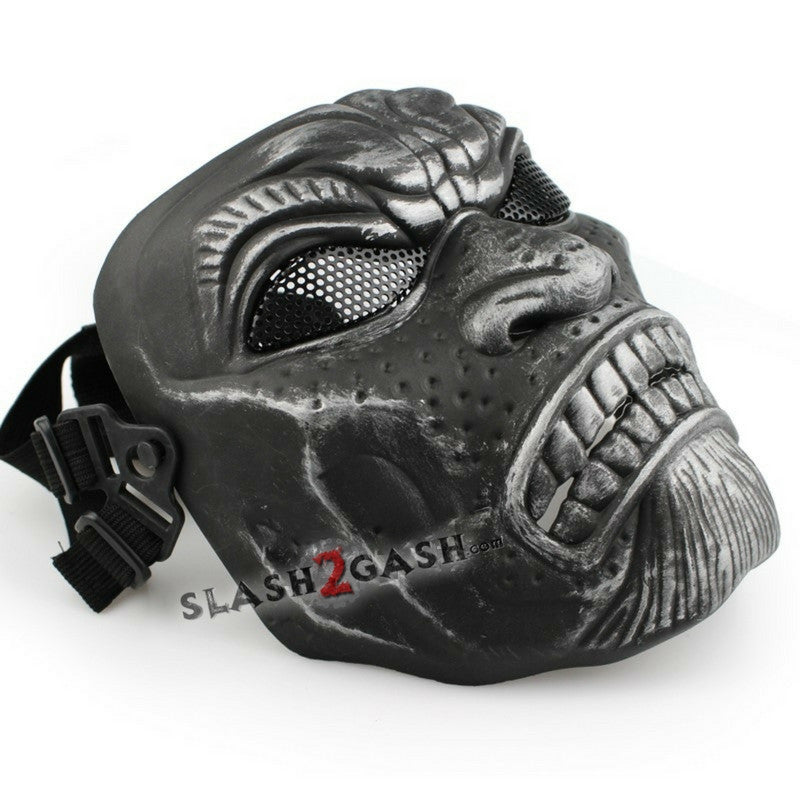 Samurai Warrior Skeletal Protective Tactical Mask Airsoft Halloween Party Face Mask - Tophatter Daily Deals