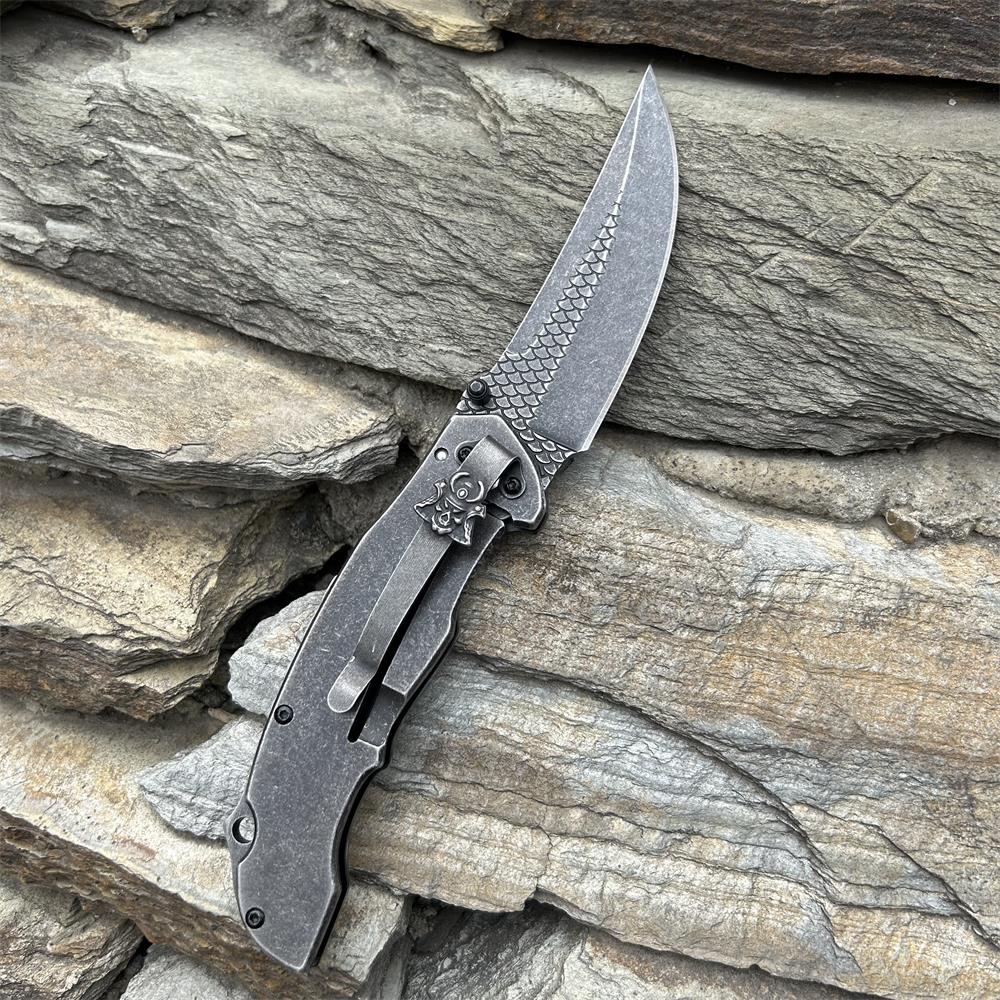 3D Samurai Sculpture Folding Knife - Tophatter Daily Deals