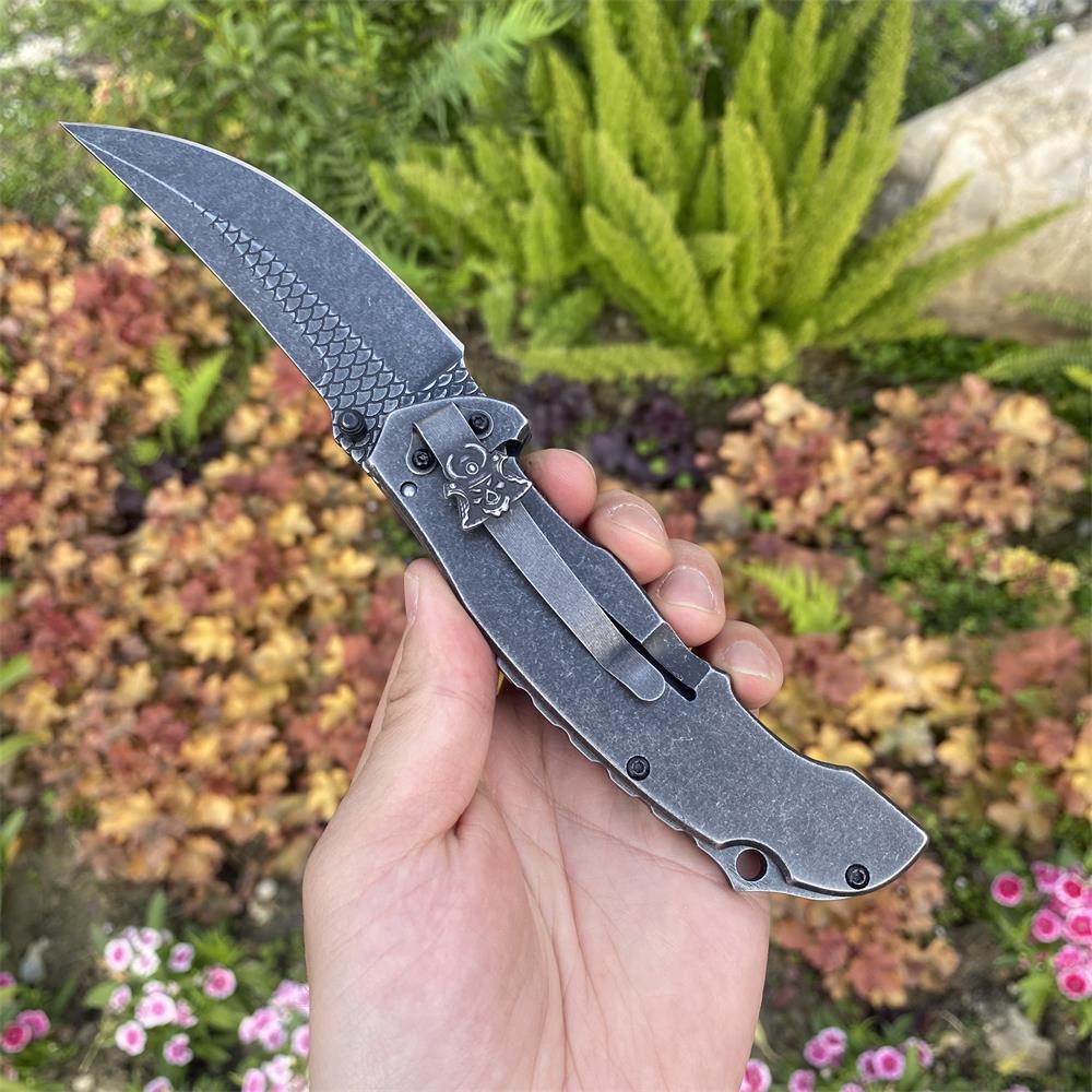 3D Samurai Sculpture Folding Knife - Tophatter Daily Deals