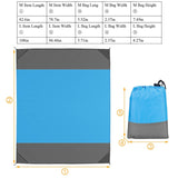 Sand Proof Picnic Blanket with 4 Anchors Outdoor Recreation - Tophatter Daily Deals
