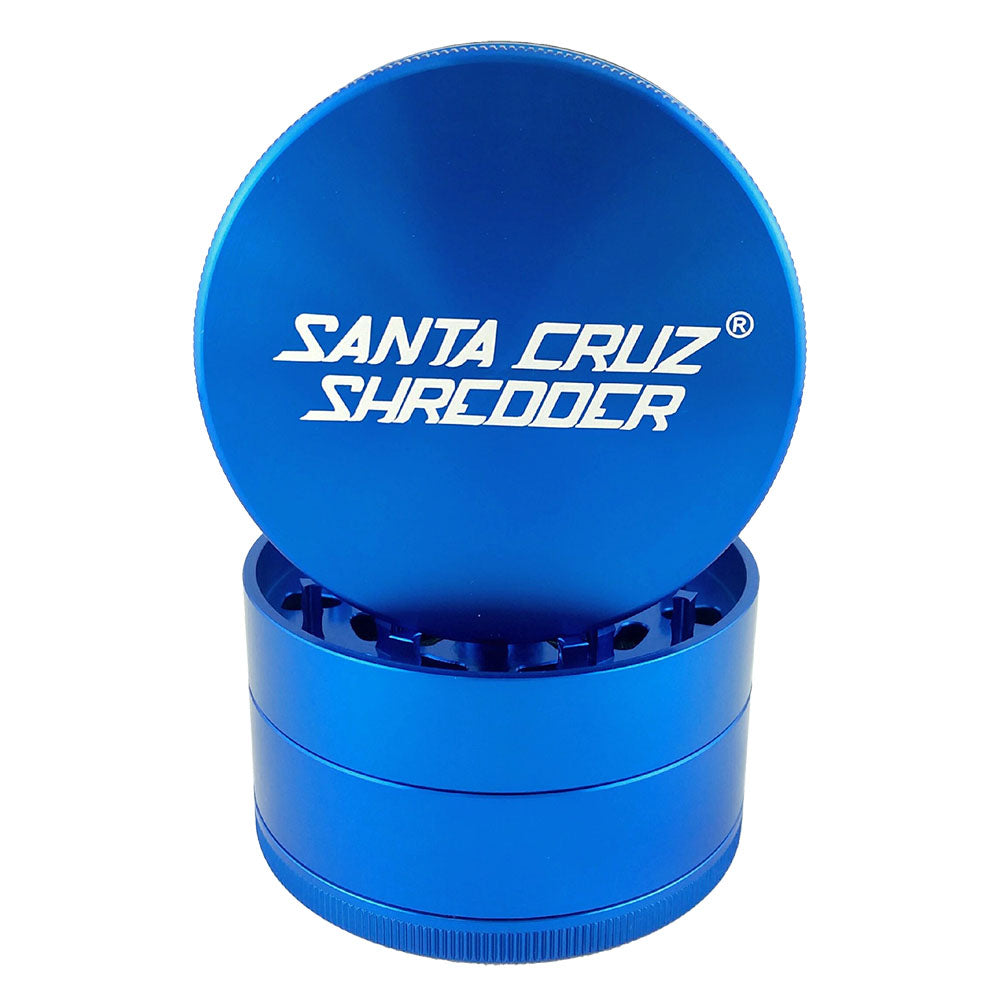 Santa Cruz Shredder Grinder | 4pc | 2.75" Santa Cruz Blue Grinders - Tophatter Daily Deals