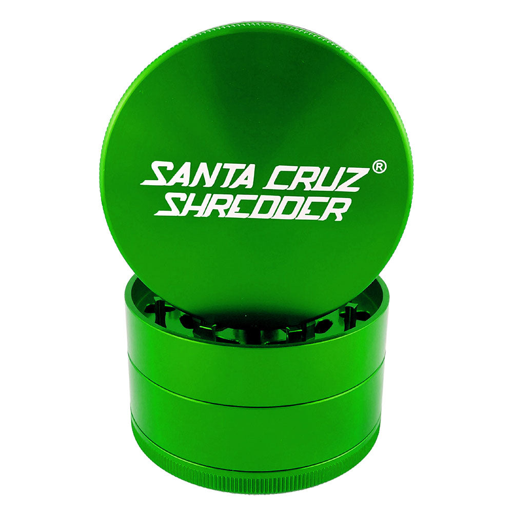 Santa Cruz Shredder Grinder | 4pc | 2.75" Santa Cruz Green Grinders - Tophatter Daily Deals