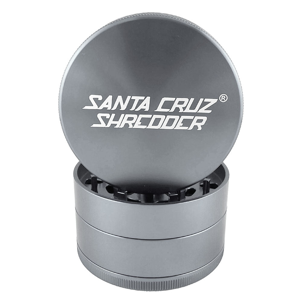 Santa Cruz Shredder Grinder | 4pc | 2.75" Santa Cruz Gunmetal Grinders - Tophatter Daily Deals
