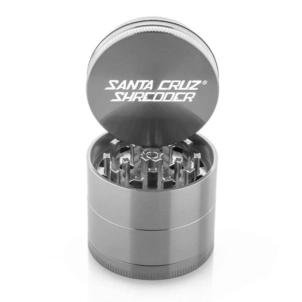 Santa Cruz Shredder Grinder | 4pc | 2.12" Santa Cruz Gunmetal Grinders - Tophatter Daily Deals