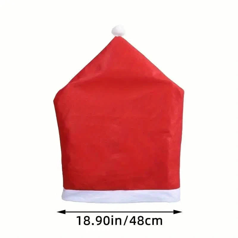 Santa Hats Dining Chair Covers Slipcover Seasonal Decor - Tophatter Daily Deals