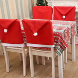 Santa Hats Dining Chair Covers Slipcover Seasonal Decor - Tophatter Daily Deals