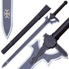 SAO Kiritos Elucidator Anime Sword Replica Wall Display - TOPHATTER'S ARMORY DEALS Collectible Weapons - Tophatter Daily Deals