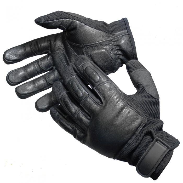 Police Force Leather Weighted Knuckle Gloves Law Enforcement - Tophatter Daily Deals