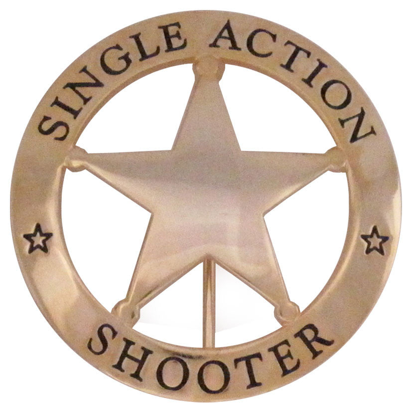 Single Action Shooter Badge - Tophatter's Weapons'N'Deals Collector Badges - Tophatter Daily Deals