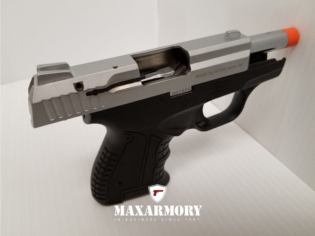 Zoraki 906 Silver - Front Firing 9mm Blank Gun - Tophatter's Weapons'N'Deals Blank Firing Replica Guns - Tophatter Daily Deals