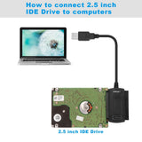 SATA PATA IDE to USB 2.0 Adapter Converter Cable For 2.5" 3.5" Hard Drive Disk Adapter Converter Cable - Tophatter Daily Deals