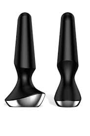Satisfyer Plug-ilicious 2 Black Anal Vibrator > Anal Range > Vibrating Butt Plugs - Tophatter Daily Deals