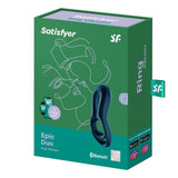 Satisfyer Epic Duo (Black) – Bluetooth App-Controlled Vibrating Cock Ring > Sex Toys > Remote Control Toys - Tophatter Daily Deals