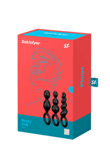 Satisfyer - Booty Call 3-Piece Plug Set - Black Sex Toy - Tophatter Daily Deals