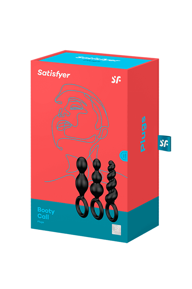 Satisfyer - Booty Call 3-Piece Plug Set - Black Sex Toy - Tophatter Daily Deals