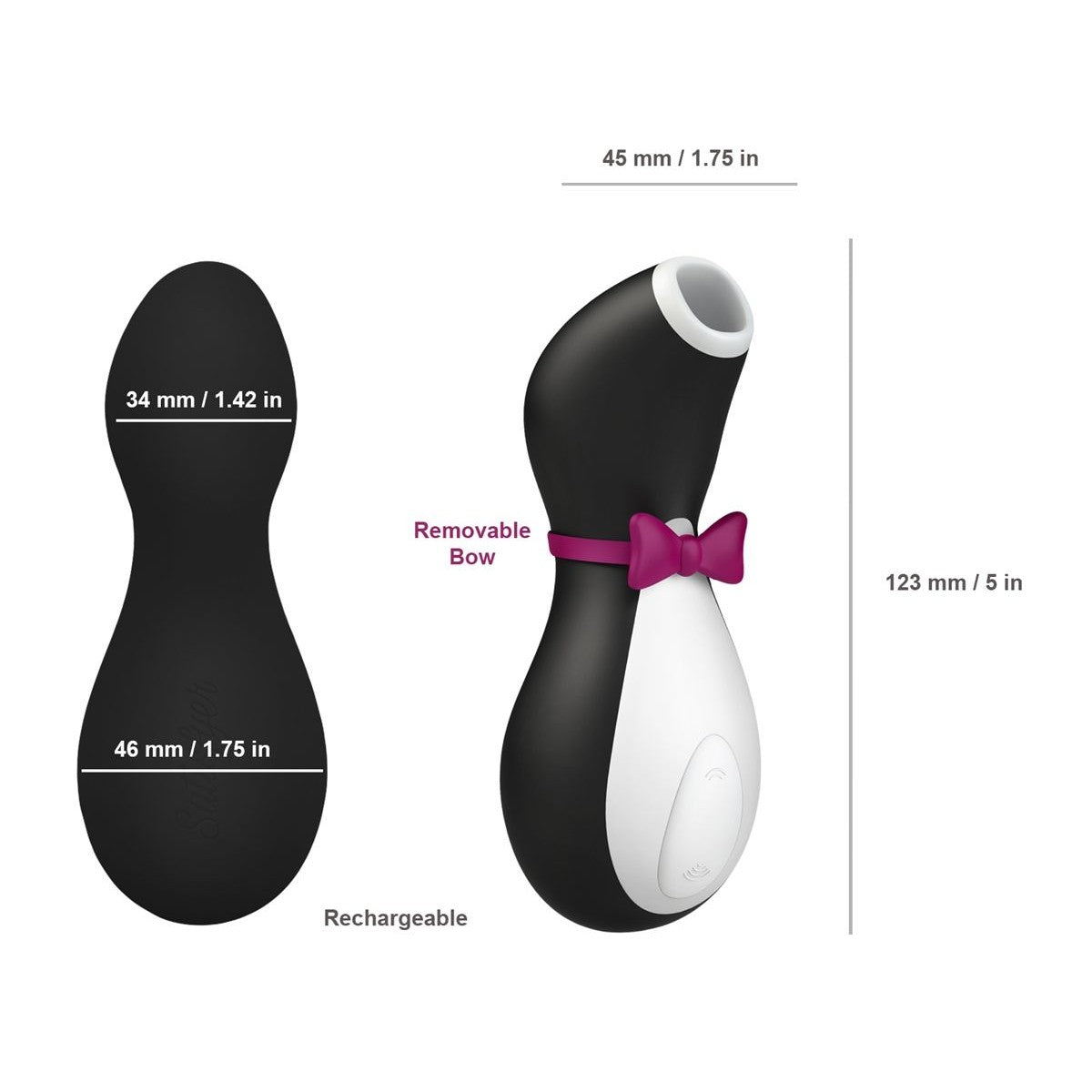 Satisfyer Pro Penguin Next Generation Clitoral Stimulator in Tuxedo Clitoral Stimulator - Tophatter Daily Deals