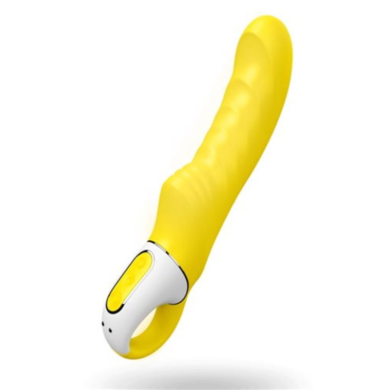 Satisfyer Vibes Yummy Sunshine G-Spot Vibrator in Yellow Vibrator - Tophatter Daily Deals