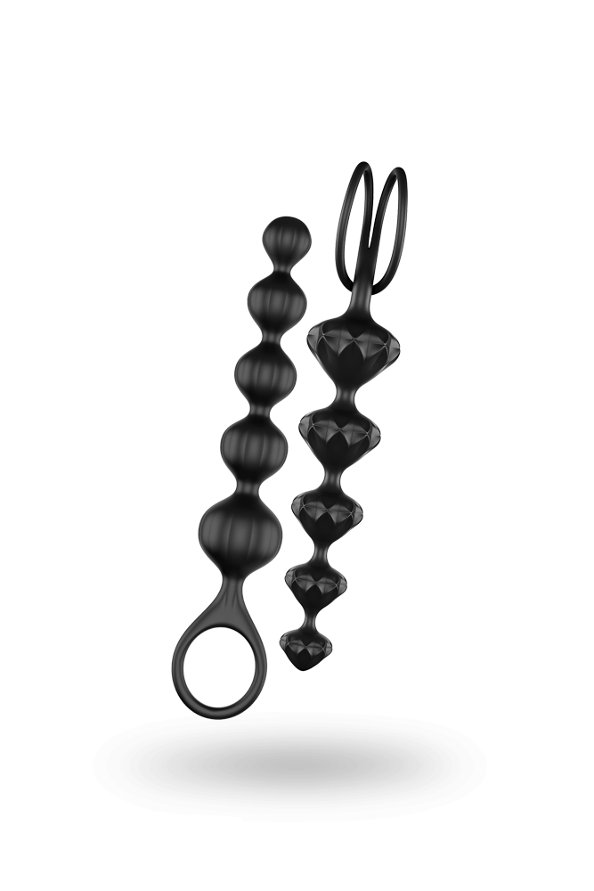 Satisfyer - Love Beads Anal Beads Set - Black Sex Toy - Tophatter Daily Deals