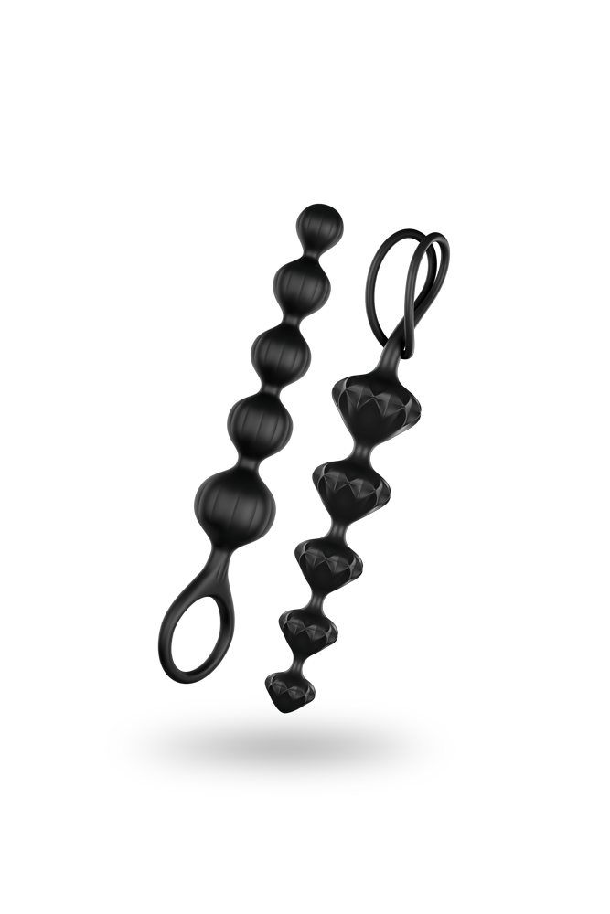 Satisfyer - Love Beads Anal Beads Set - Black Sex Toy - Tophatter Daily Deals