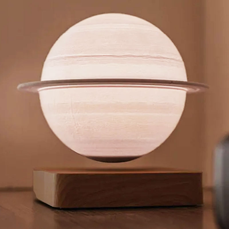 Levitating Moon Lamp Floating Night Light Cozy Home Saturn - Light Base - Tophatter Daily Deals