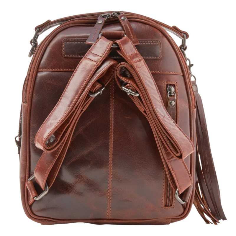 Concealed Carry Sawyer Leather Backpack Handgun Purses - Tophatter Daily Deals