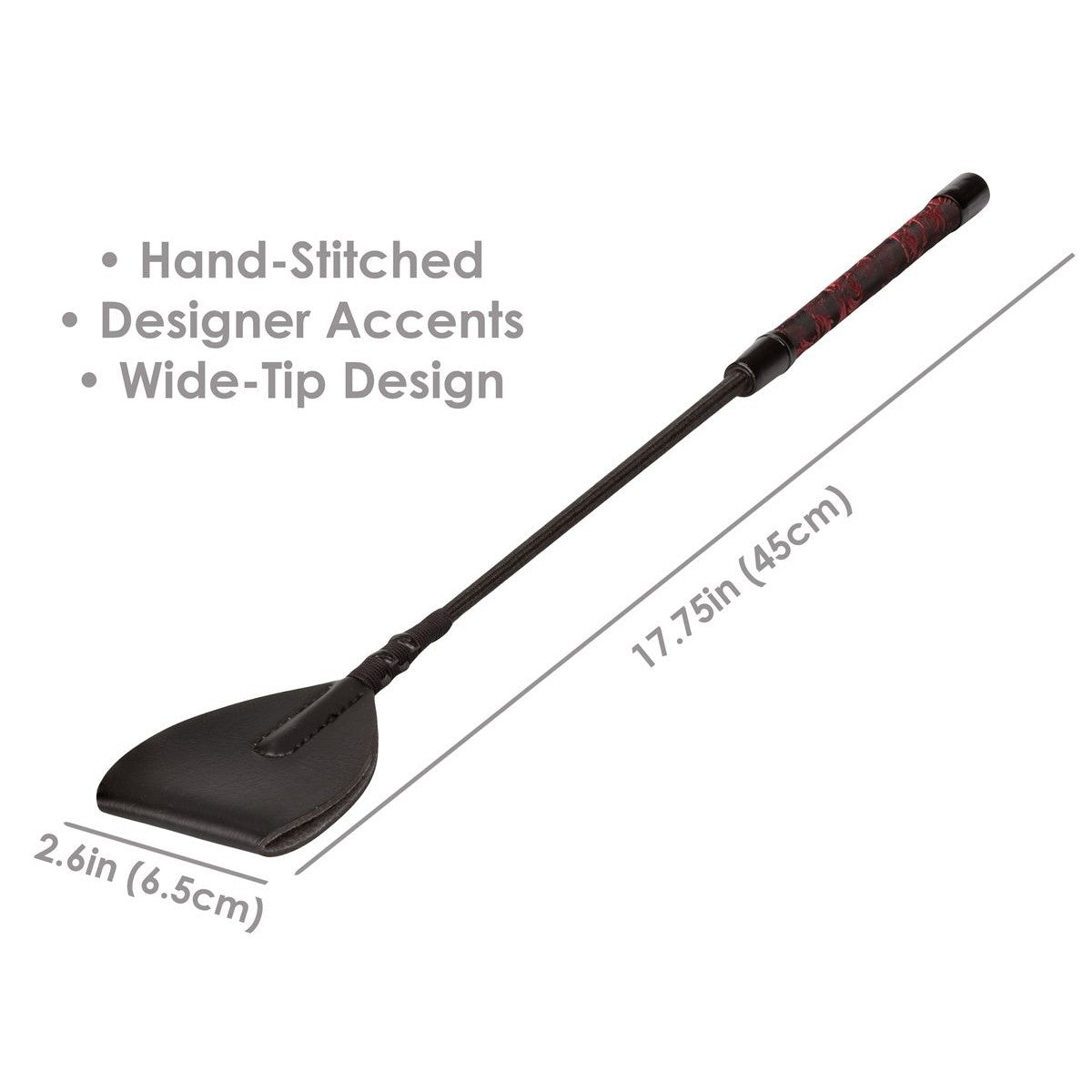 Scandal Wide Tip Crop in Black Bondage - Tophatter Daily Deals