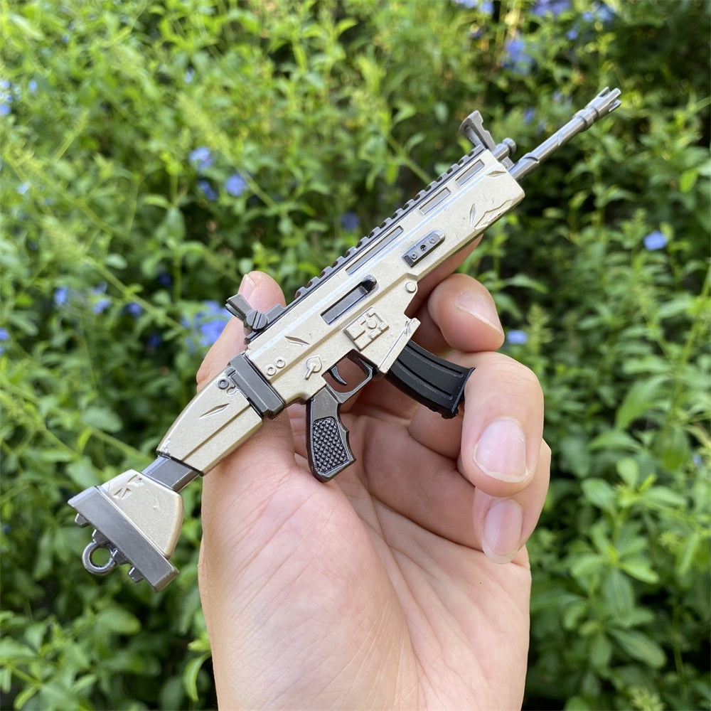 Miniature Metal Scar Assault Rifle 17CM/6.7" - Tophatter Daily Deals