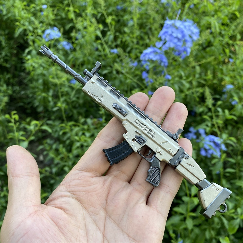 Miniature Metal Scar Assault Rifle 17CM/6.7