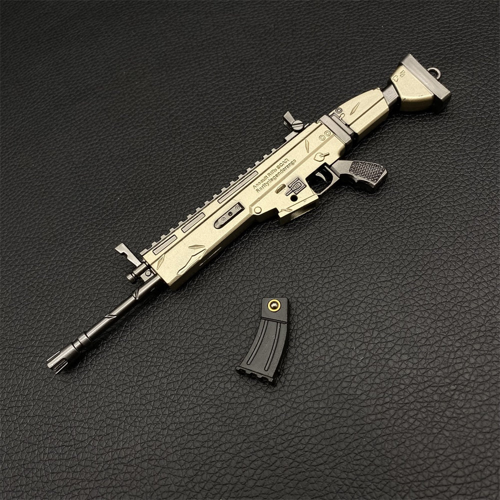 Miniature Metal Scar Assault Rifle 17CM/6.7" - Tophatter Daily Deals