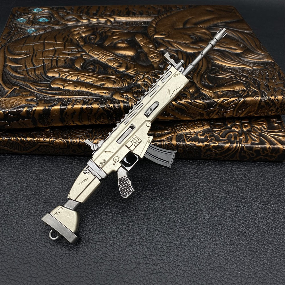 Miniature Metal Scar Assault Rifle 17CM/6.7