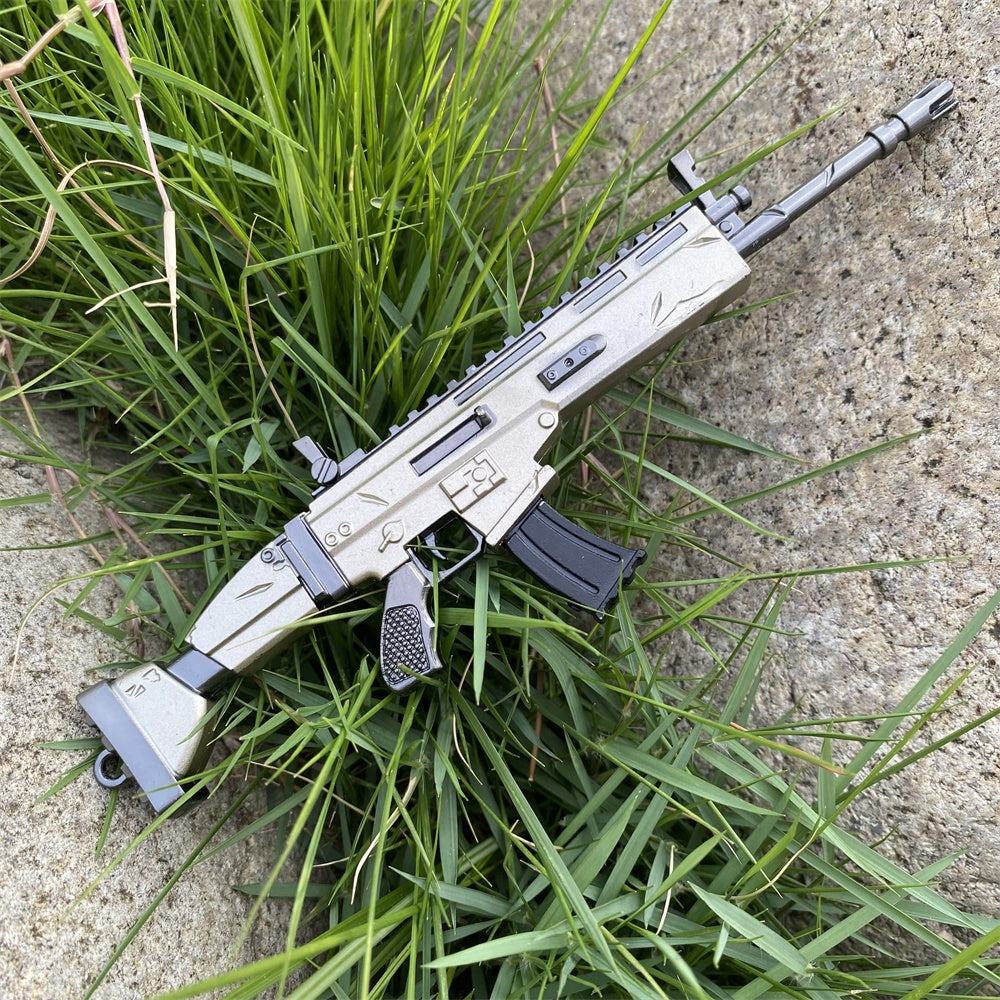 Miniature Metal Scar Assault Rifle 17CM/6.7" - Tophatter Daily Deals