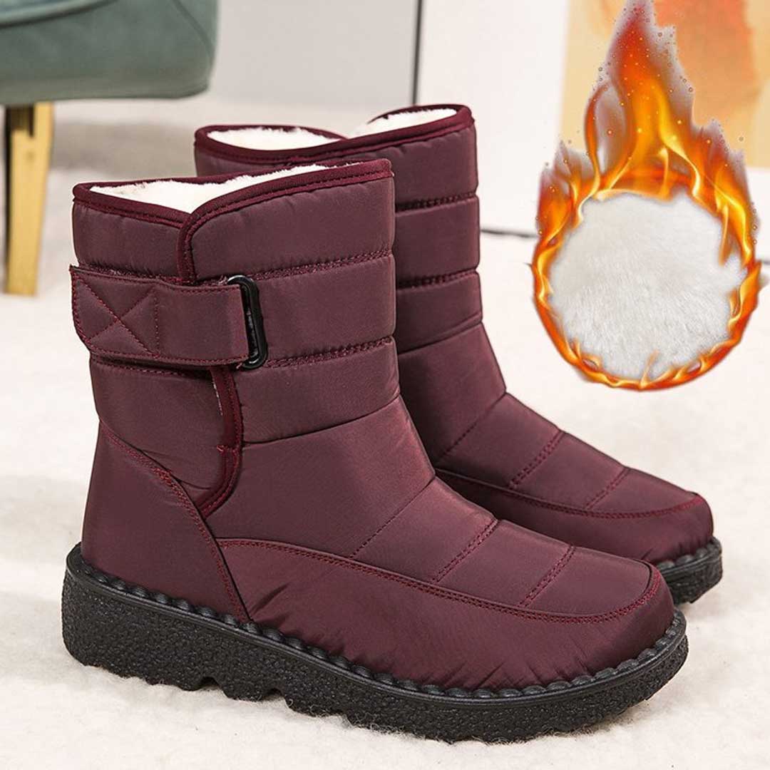 Insulating Women’s Winter Boots - Quilted Midcalf, Warm - Tophatter Daily Deals