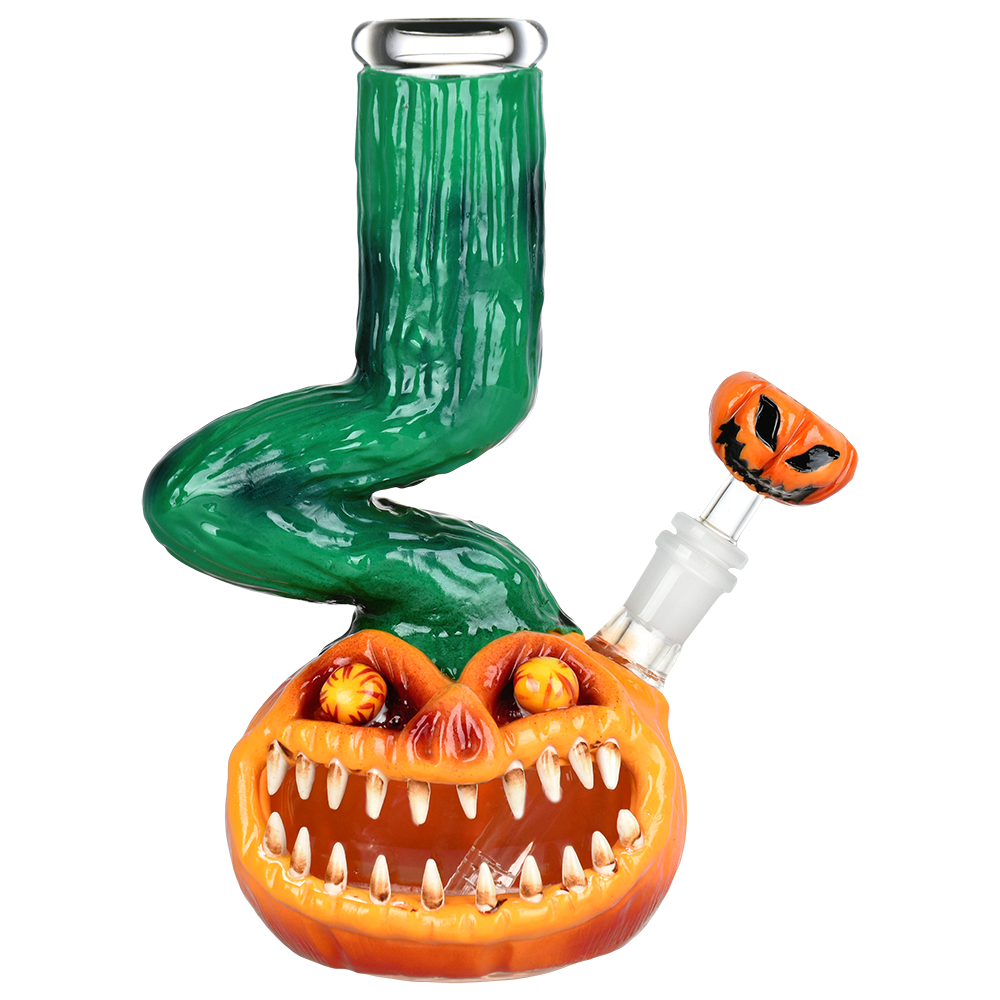 Scary Pumpkin Bent Neck Bong Bongs - Tophatter Daily Deals