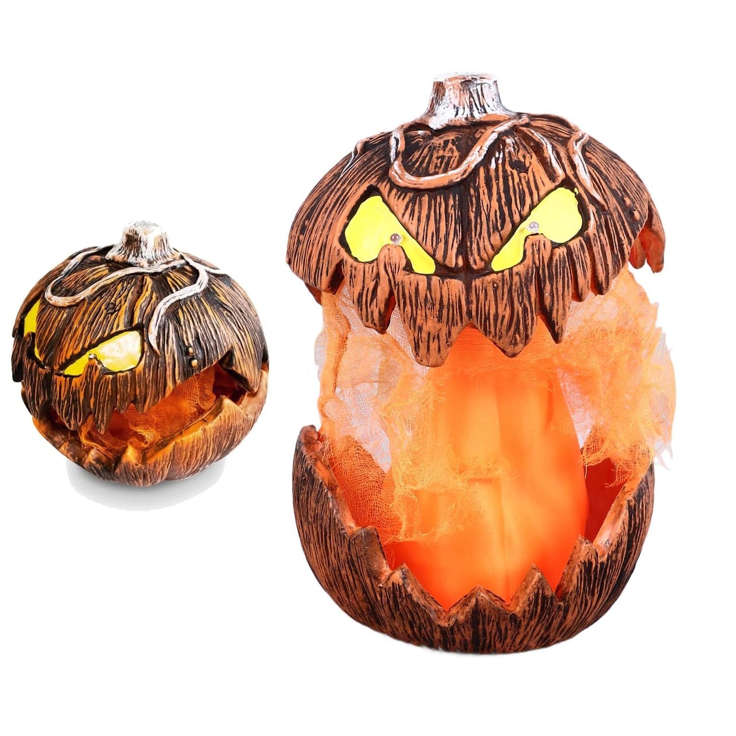 Scary Pumpkin for Halloween – LED Light Up Halloween Haunted House Voice Control Lift Pumpkin Decoration Scary pumpkin for halloween - Tophatter Daily Deals